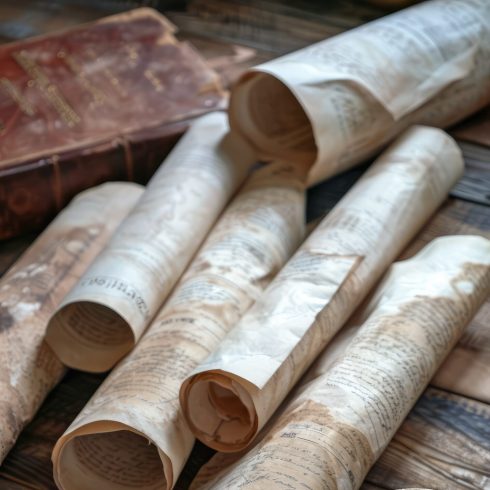 view-ancient-scroll-writing-documenting-history